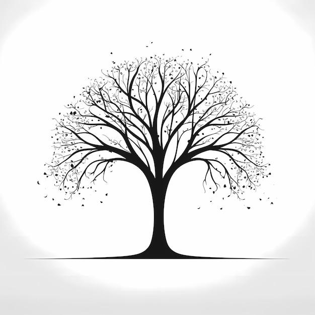 Árbol de ilustración vectorial