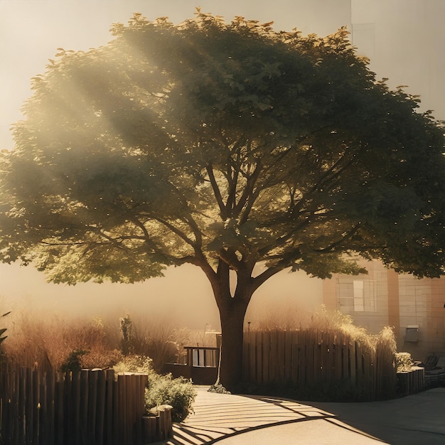 Árbol a la luz del sol