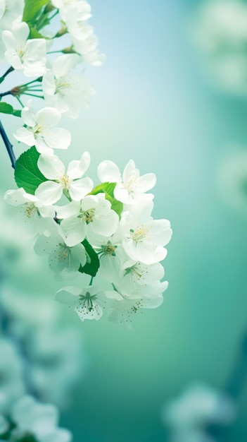 Árbol de manzana en flor Primer plano de las flores blancas de la manzana