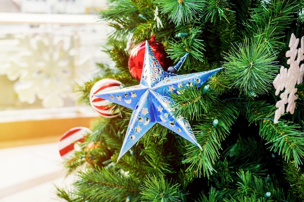 Árbol de navidad decorado