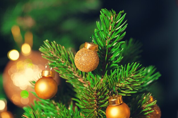 Árbol de navidad decorado