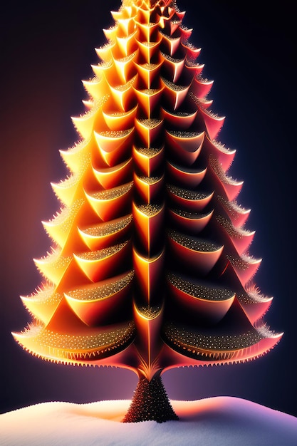 Árbol de navidad fractal