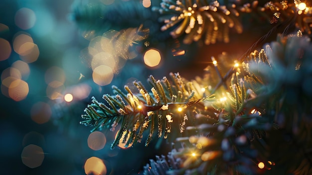 Árbol de Navidad con luces brillantes Árbol de Nadal con luces brillante