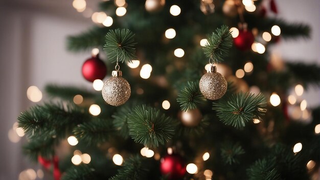 Árbol de Navidad con luces