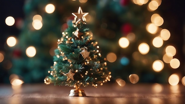 Árbol de Navidad con luces