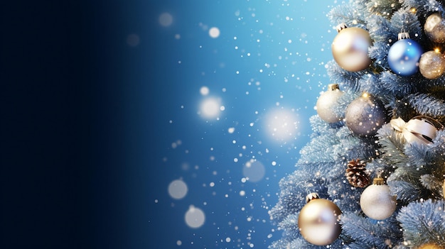 Árbol de Navidad vibrante adornado con una gran cantidad de adornos festivos IA generativa