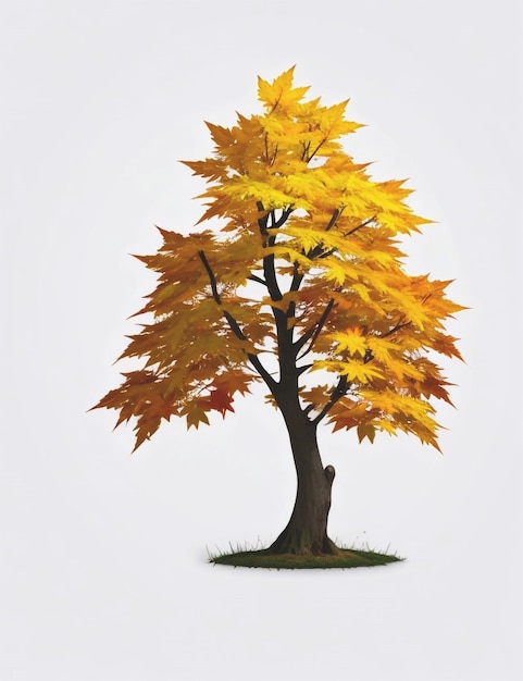 Árbol de otoño naturaleza árbol temporada de otoño y planta de ramas