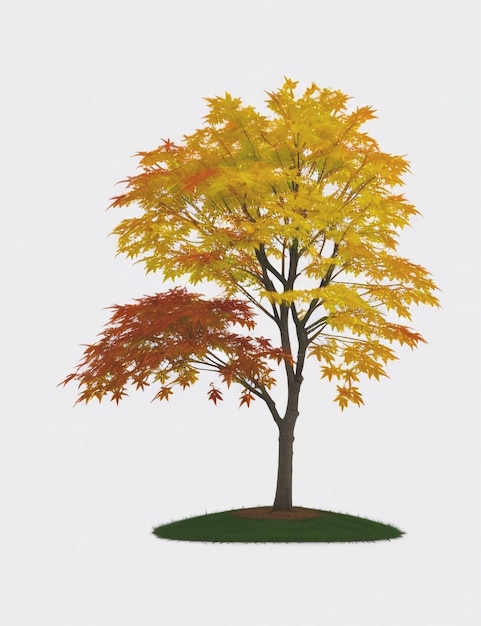 Árbol de otoño naturaleza árbol temporada de otoño y planta de ramas