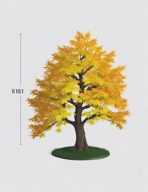 Árbol de otoño naturaleza árbol temporada de otoño y planta de ramas