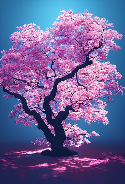 Árbol de sakura en flor