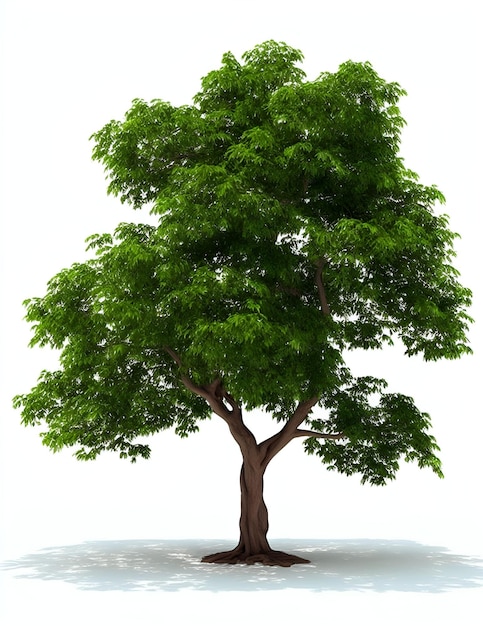 Árbol verde aislado