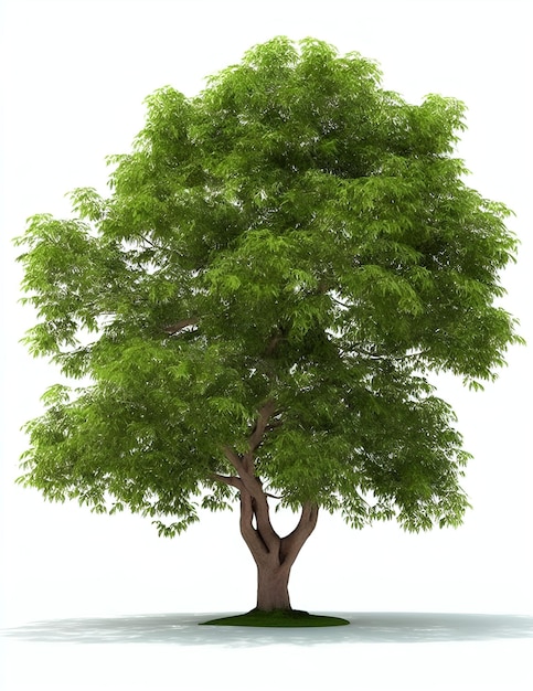 Árbol verde aislado