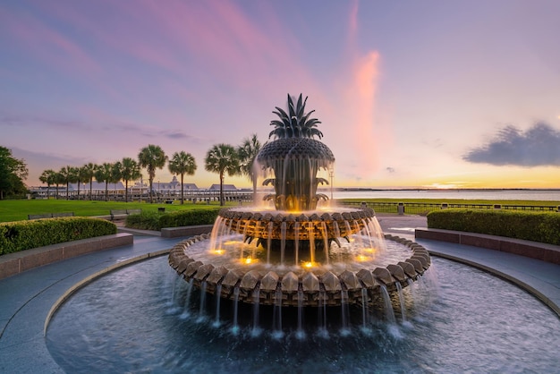 Área central histórica da paisagem urbana de Charleston South Carolina nos EUA