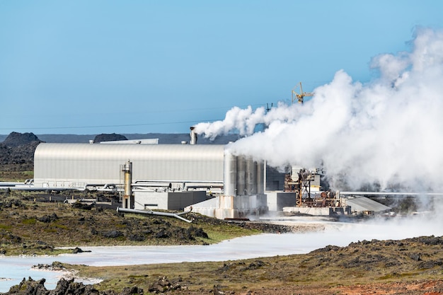 Área geotérmica de Gunnuhver en la parte occidental de Islandia