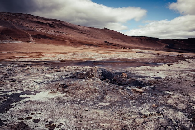 Área geotérmica Hverir Islândia