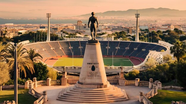 Área olímpica de montjuic barcelona españa