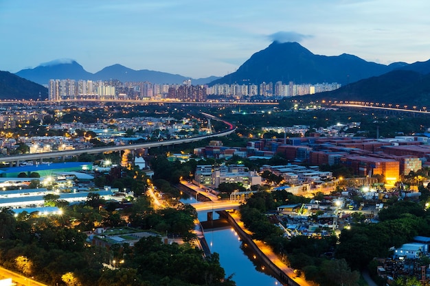 Área residencial de Hong Kong