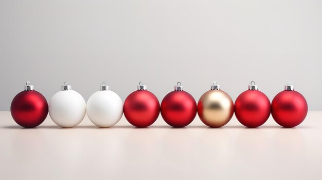 Reales diferentes adornos de la pelota de Navidad Generativo Ai
