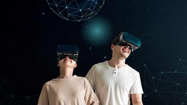 Foto realidad virtual de entretenimiento