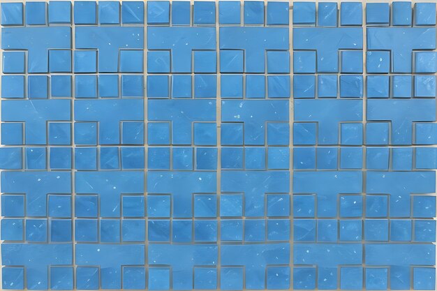 Foto realidade absoluta v16 mosaico geométrico azul
