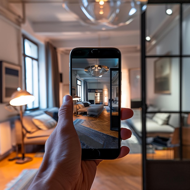 Foto realidade virtual para design de interiores de apartamentos