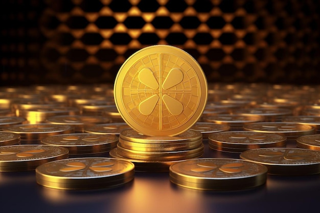 Foto realista d hacer token xrp moneda criptomoneda