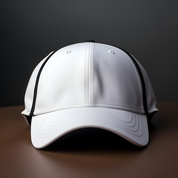 Realista gorra en blanco y negro sin costuras