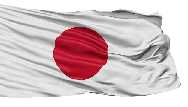 Foto realista ondeando la bandera japonesa