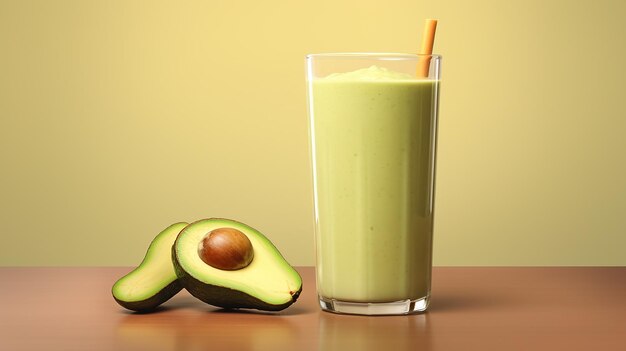 Realistisch aussehender Avocado-Bananen-Smoothie