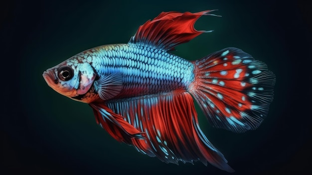 Realistisch schöne Betta-Fische werden generiert