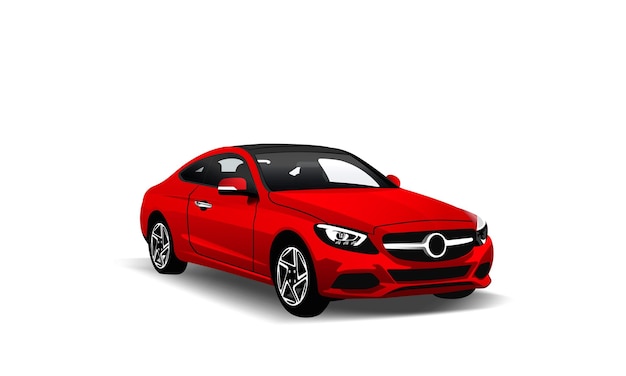 Realistische Automotive-Vektor-Illustration