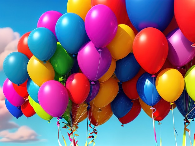 realistische bunten Luftballons