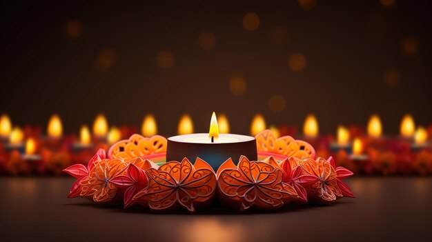 Realistische Diwali-Verkäufe mit Rabatt Generative Ai