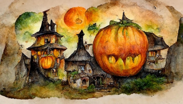 Realistische Halloween-Festivalillustration.Halloween-Nachtbilder für Tapeten.3D-Illustration.