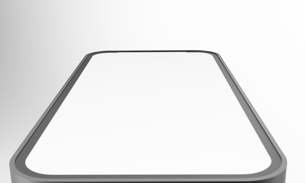 Realistische Handy-Smartphone-Modell isoliert auf weißem background.3D-Illsutration.