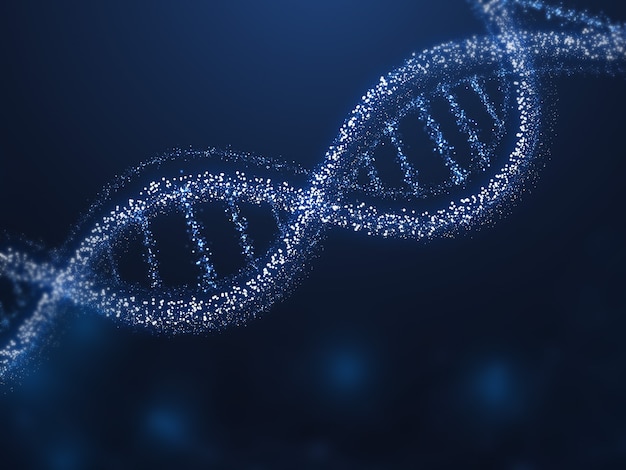 Realistische Helix-DNA-Darstellung