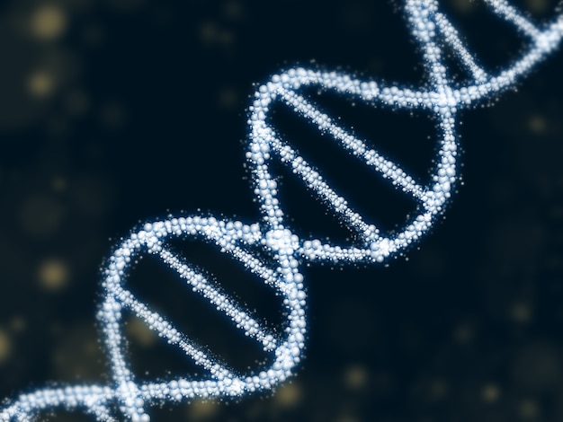 Foto realistische helix-dna-darstellung