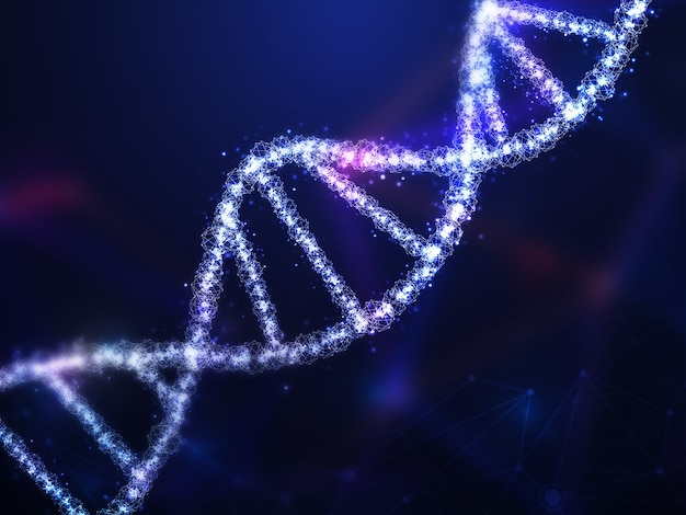 Realistische Helix-DNA-Darstellung