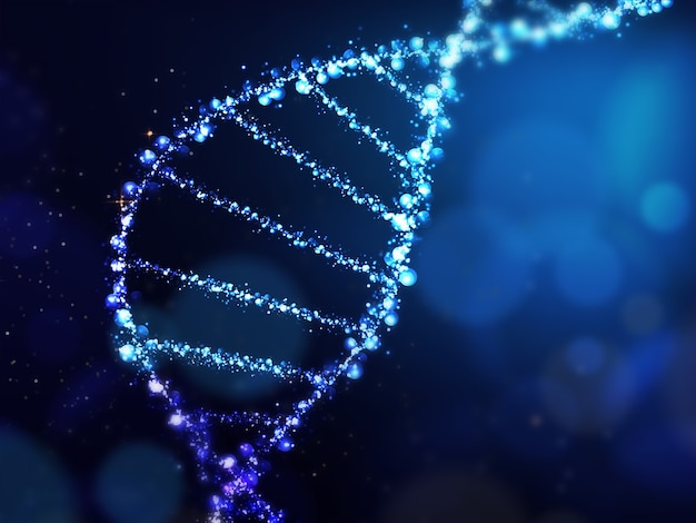 Realistische Helix-DNA-Darstellung