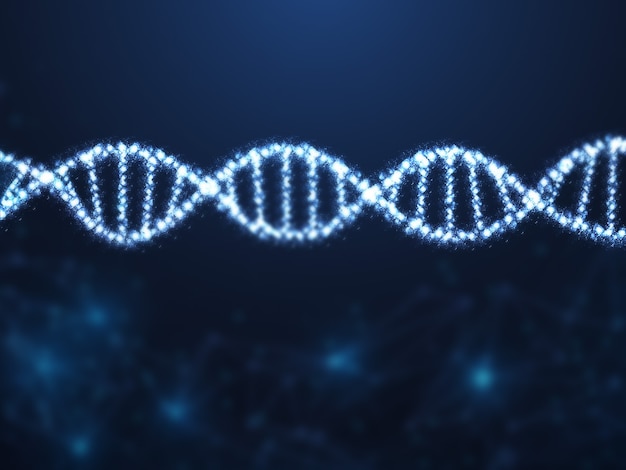 Realistische Helix-DNA-Darstellung