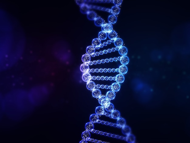 Realistische Helix-DNA-Darstellung