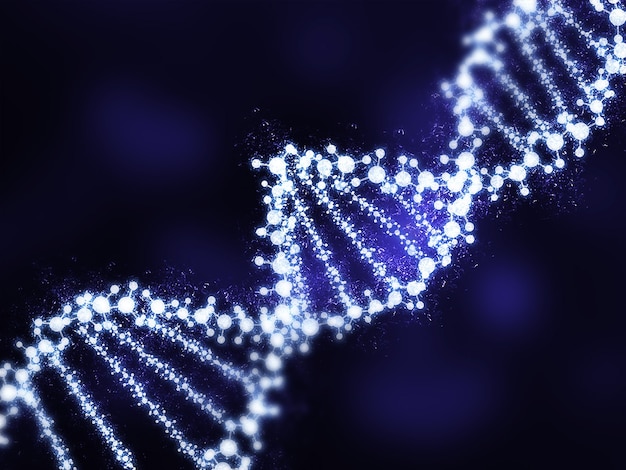 Realistische Helix-DNA-Darstellung