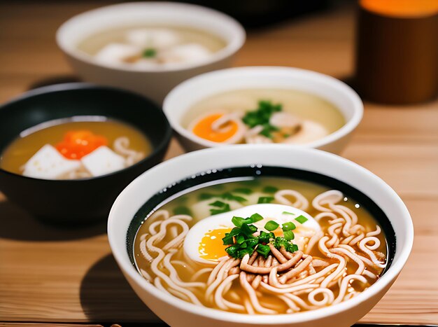 Realistische Ramen-gemütliches Restaurant mit warmer Beleuchtung