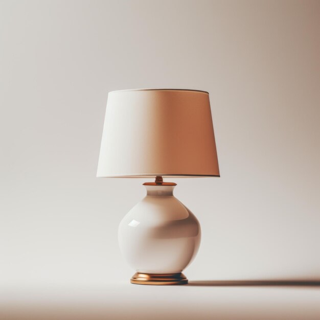 Foto realistische tonalist-lampe auf einem leuchttisch mit porzellan-finish