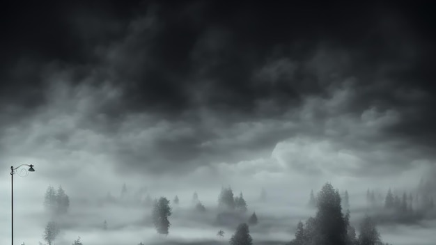 Realistische Trockenrauchwolken-Nebelüberlagerung, perfekt zum Zusammensetzen in Ihre Aufnahmen Nebeleffekt auf schwarzem Hintergrund