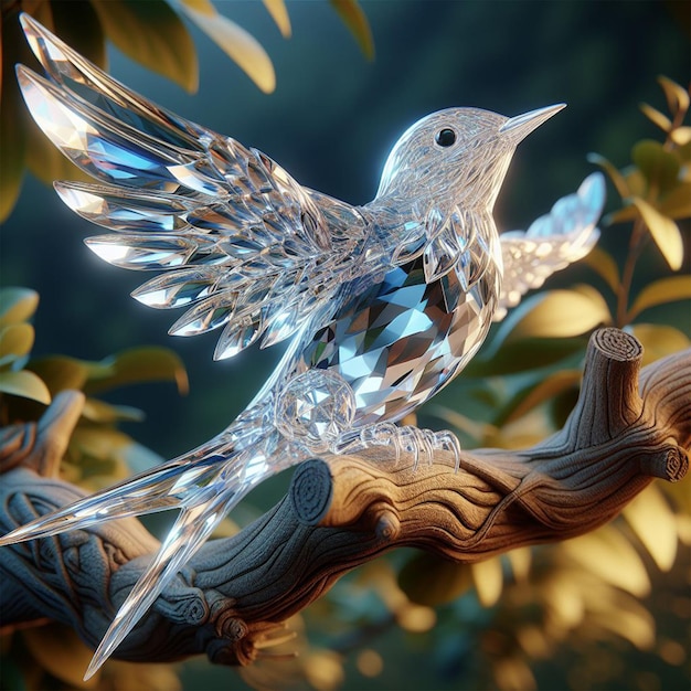 realistischer Cristal Swift-Vogel