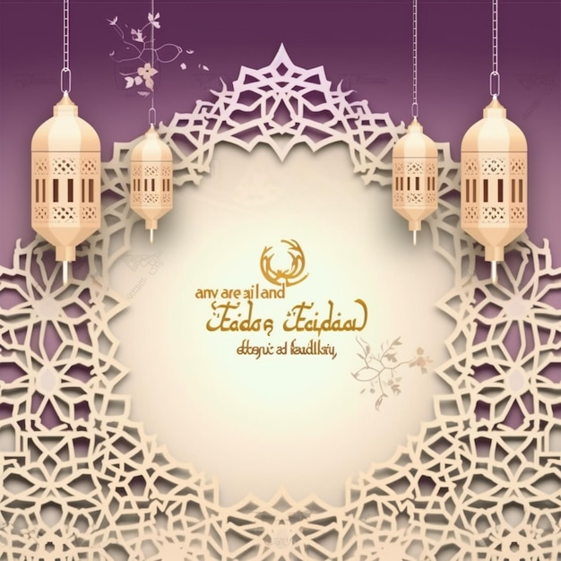 Realistischer eid alfitr hintergrund