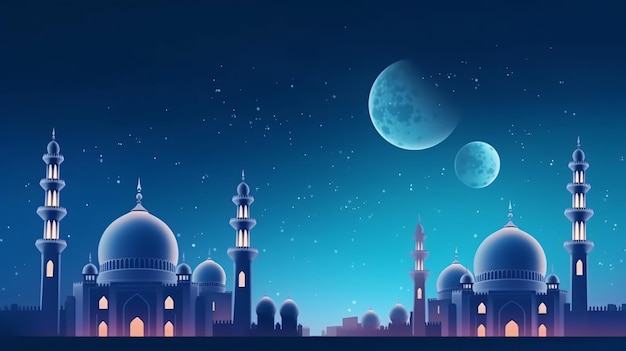 Realistischer islamischer Hintergrund für das Eid ul Adha