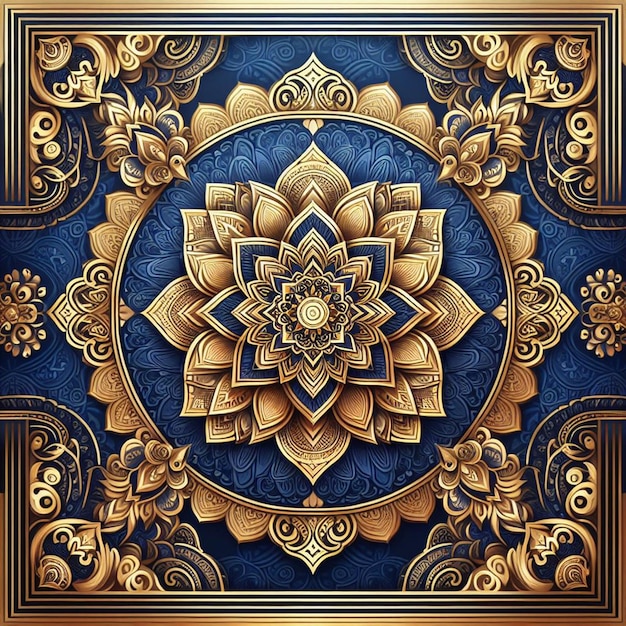 Realistischer Mandala-Hintergrund
