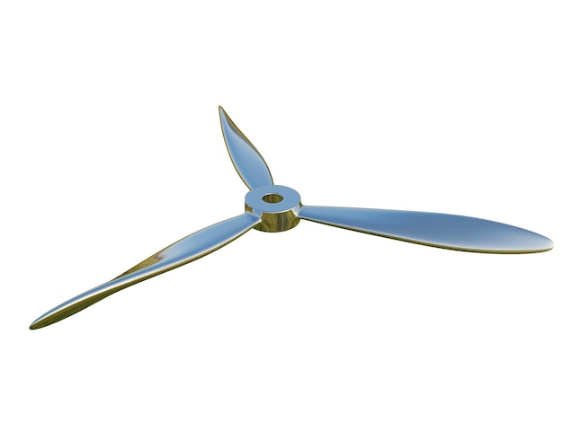 Realistischer moderner Propeller 3D-Rendering